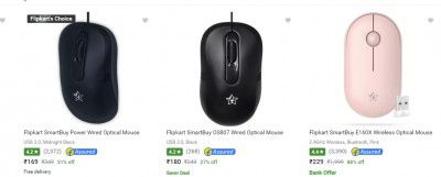 Flipkart Smartbuy Mouse Up to 88% off