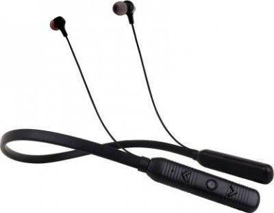 Flipkart SmartBuy NB221 Upto 42 Hours PlayTime Fast Charge Neckband With Powerful Bass Bluetooth Headset  (Black, In the Ear)