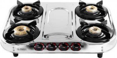 Flipkart SmartBuy Royal 4 Burner Stainless Steel Manual Gas Stove 