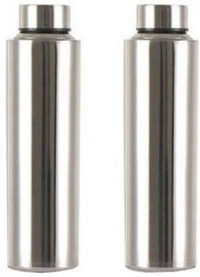 Flipkart SmartBuy Stainless 1000 ml Bottle (Pack of 2, Silver, Steel)