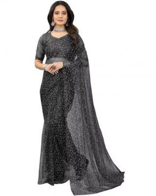 Florence Women's Net Saree Without Blouse