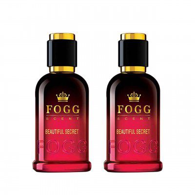 FOGG Women Spray Scent Beautiful Secret Perfume - 2 X 100Ml (Pack Of 2), 200 ML