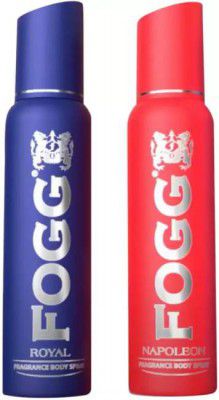 FOGG Royal & Napoleon No Gas Body Spray - For Men  (300 ml, Pack of 2)