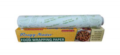 Food Wrapping Paper roll for Kitchen(Length 25m) | Butter Paper roll for Wrapping, Storing, Heating | Oil Proof roll Wrapp-Master (25 metres)