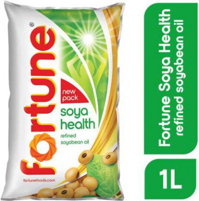 Fortune Refined Soyabean Oil Pouch (1 L)