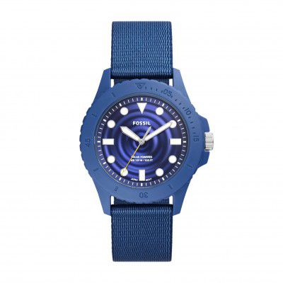 Fossil Fb-01 Analog Blue Dial Mens Watch-FS5893