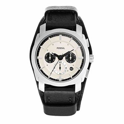 Fossil Machine Analog White Dial Men's Watch-FS5921