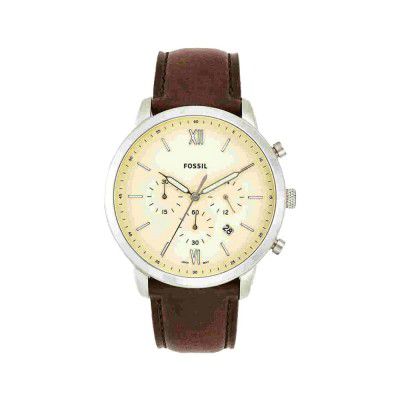 Fossil Neutra Analog Cream Dial Mens Watch-FS5380IT