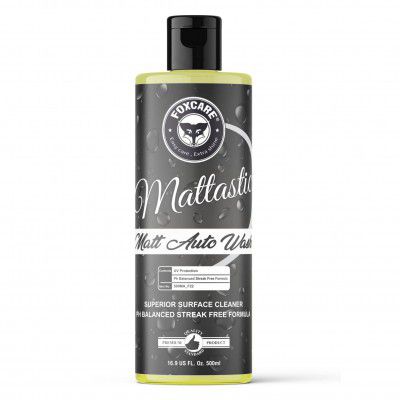 Foxcare Mattastic Matte Auto Wash Shampoo for Satin Finish and Matte Finish Paint, Matte Detailer and car shampoo Designed for matte wrap and matte painted finishes, Protectant and matte detailing sha