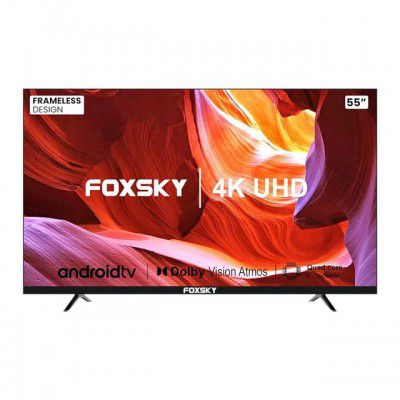 FOXSKY 140 cm (55 inch) 4K Ultra HD LED Android TV with Google Assistant (2021 model)