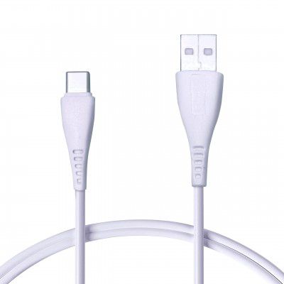 Foxsky Type C USB 3 Ampere Fast Charging Data and Sync Cable 1.5M - White