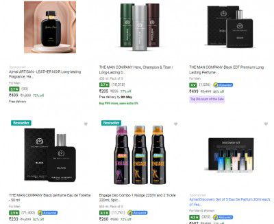 Flipkart : Fragrances Min. 70% Off