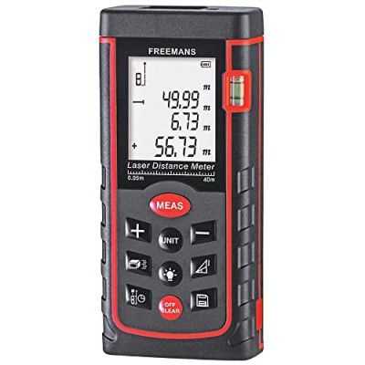 FREEMANS PRO-L40 Professional Laser Distance Meter 40m with Area, Volume, Carry Bag and Batteries Included, Best Suitable for Indoor Measurements