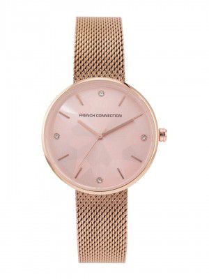 French Connection Analog Pink Dial Women's Watch-FCN00015B