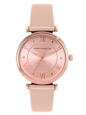 French Connection Analog Pink Dial Womens Watch-FCP32RGL