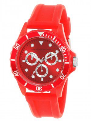 French Connection Analog Red Dial Men's Watch-FC177R