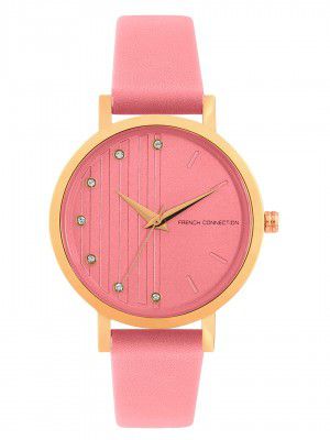 French Connection Analog Women's Watch (Dial Colored Strap)