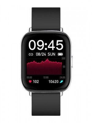 French Connection Black Solid Fit Pro Full Touch Smartwatch9