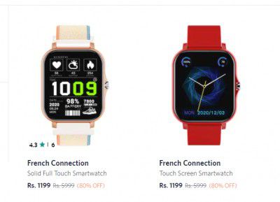 French Connection Smartwatch at 80% off