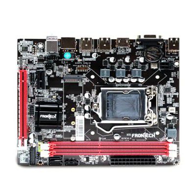 FRONTECH H61 Chipset Motherboard with 2xDDR3 RAM Slots LGA1155 Supports i3/i5/i7/Pentium Processors | 6+4 USB Ports | 4xSATA Slots | NVME Slots, 1xPCIEX16, 1xHDMI, 1xVGA