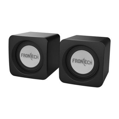 FRONTECH Premium 2.0 Channel USB Powered Speakers with 1.5W x 2 Output, AUX Input, and 1-Year Warranty (Black)