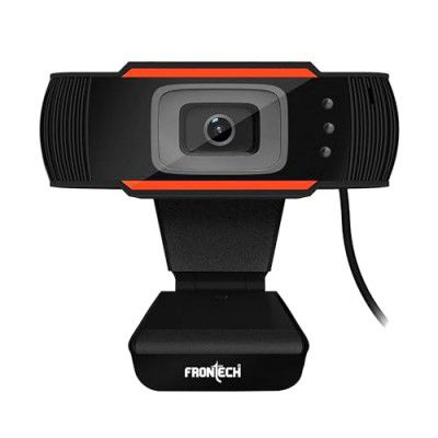 FRONTECH Webcam 2255 - HD 720p, Driverless DSP Chip, 4X Digital Zoom - Crystal Clear Video Calls CMOS Sensor