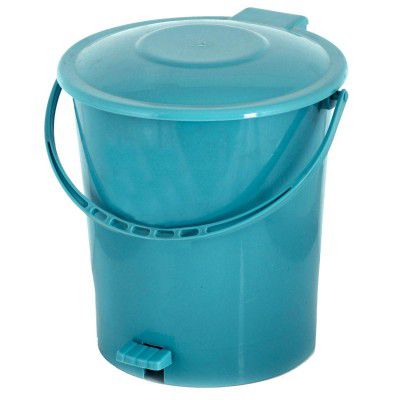 Fun Homes Plastic Dustbin Garbage Bin with Handle, 10 Liters (Green)