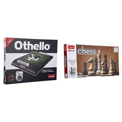 Funskool Othello & Funskool Games Chess Set, Black and White