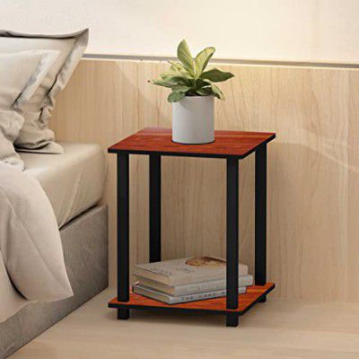 Furniture Cafe Wooden Multipurpose Turn-n-Tube Engineered Wood End Table Beside Sofa Side Table Corner Night Stand for Hallway Living Room Bed Room Home Office