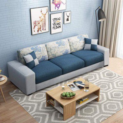 Furny Orlando 3 Seater Fabric Sofa Set  