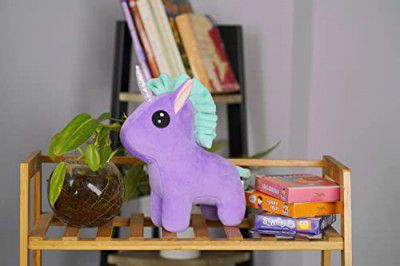 Furrendz Dazzling Unicorn 10" Plush|Animal Character Soft Toy-Unicorn|Furry Plush|Soft & Anti Allergic Fabric|Safe for Kids|Role PlayToy|Easy to Wash|Birthday&Return Gift for Kids 1+|Made in India