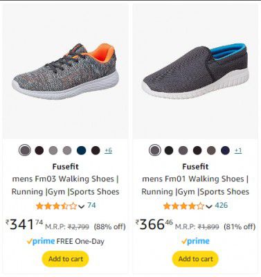 Fusefit Sports Shoes From ₹341