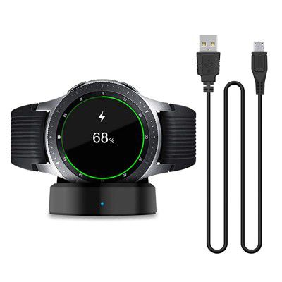 fyoung updated charger 42 mm 46 mm, charging dock cradle for samsung galaxy smartwatch