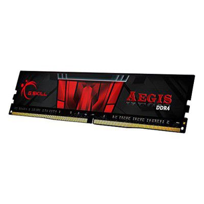 G.SKILL Aegis 8GB (1 * 8GB) DDR4 2666 MHz CL19-19-19-43 1.20V Desktop Memory RAM - F4-2666C19S-8GIS Black