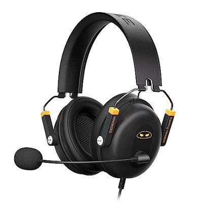 Gaming Headset for PS4 Xbox 1,Over-Ear Heavy Bass Noise Cancelling Headphone with Retractable,PC-Wired Headphones with Microphone-7.1 Surround Sound Computer USB Headset for Laptop