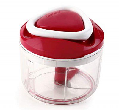 Ganesh Easy Pull Smart Plastic Chopper, 725ml, Red