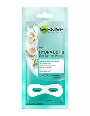 Garnier Skin Naturals, Eye Mask, Hydrating & Smoothing, Hydra Bomb, 1 pc, 6g