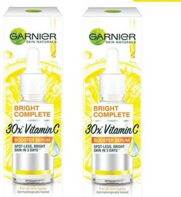 GARNIER Skin Naturals FaceSerum,Bright Complete VitaminC Booster 15ml*2=30ML (PACK OF 2)  (30 ml)