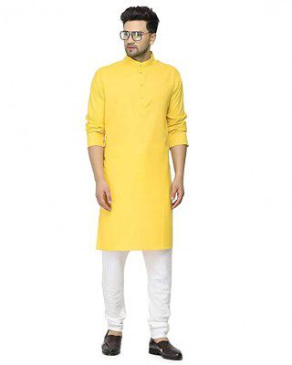 GauriLaxmi Enterprise Mens Cotton Blend Kurta Only