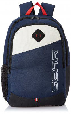 Gear Modern Eco5 21L Medium Water Resistant School Bag/Casual Backpack/Daypack/College Bag For Men/Women - Navy Blue