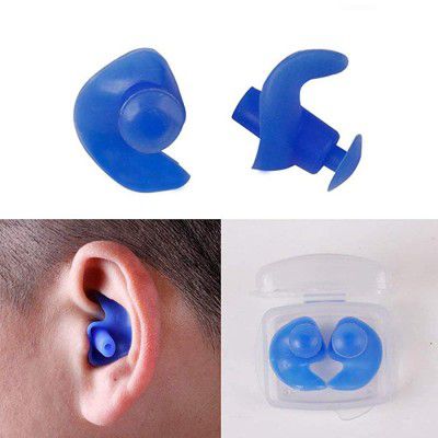 Generic Green : Waterproof Swimming Earplugs Professional Silicone Swim Earplugs Adult Swimmers Children Diving Soft Anti-Noise Ear Plug New