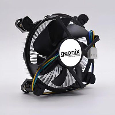 Geonix LGA 1200 CPU Fan I Black I Low Power Cosumptio I Optimal Cooling Performance I 1 Year Warranty