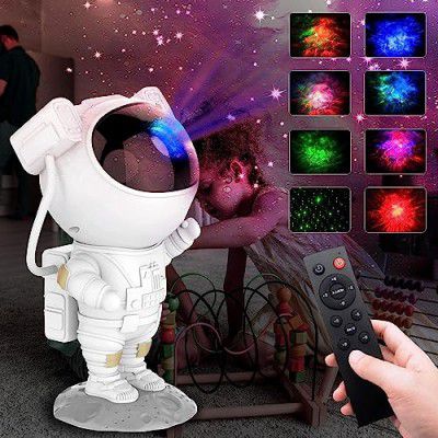 Gesto Astronaut Galaxy Projector lamps for Home Decoration – Space Projector Night lamp for Bedroom,360° Rotation Laser Light 