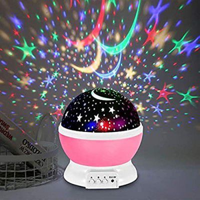 Gesto Star Master Projector with USB Wire Colorful Romantic LED Star Master Sky Night Projector (Assorted Color)