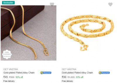 Get Vastra Chains Starting @ Rs.45/-