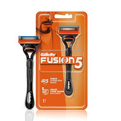 Gillette Fusion Manual Razor for Men with styling back blade (Pack of 1)