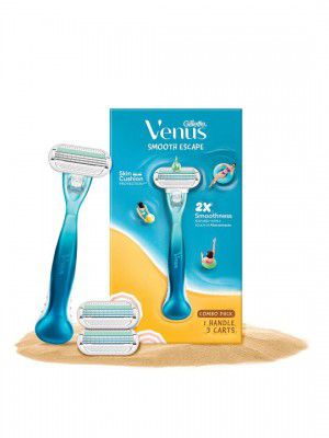 Gillette Venus Aloe Vera Smooth Combo Pack - Razor With 2 Refills