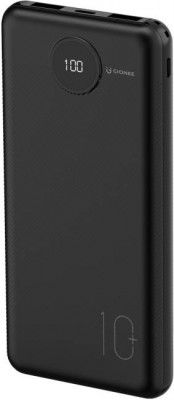 GIONEE 10000 mAh Power Bank (18 W, Fast Charging)  (Black, Lithium Polymer)