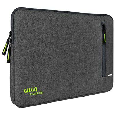 Gizga Essentials laptopss Bag Sleeve Case Cover Pouch for 15.6 Inch laptopsss MacBook, Office/ College laptopss Bag for Men & Women, Side Handle, Multiple Pockets, Water Repellent, Shock Absorber, Gre