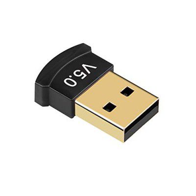 Gizga Essentials USB Bluetooth Adapter for PC, 5.0 Bluetooth Dongle Receiver Support Windows 11/10/8.1/8/7 for Desktop, Laptop, Mouse, Keyboard, Printers, Headsets, Speakers, PS4/ Xbox Controllers